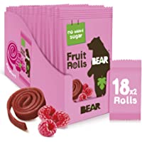 Los mejores  - Bear Yoyo 100 Percent Fruit Rolls Raspberry 20 g (Pack of 18)